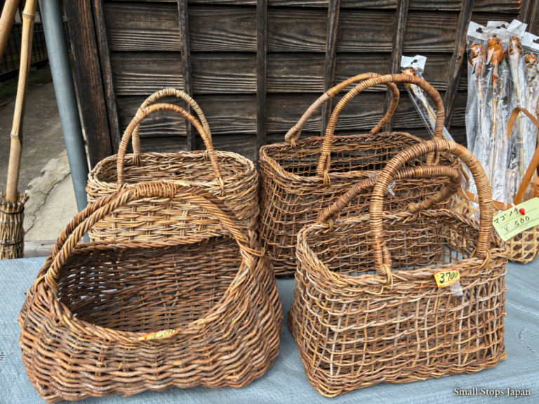 Baskets at a Japanese Shopfront: Shallow or Deep?