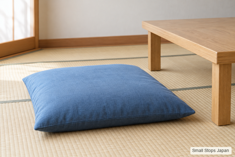 Zabuton at a Low Table: Where You Sit